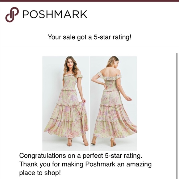 Off shoulder Maxi Dress - Picture 16 of 16